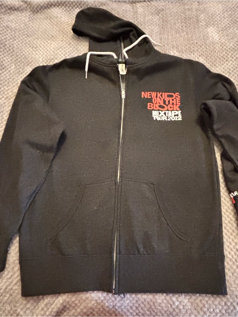 New Kids on the Block 2022 Mix Tape Tour Black Zip Hoodie